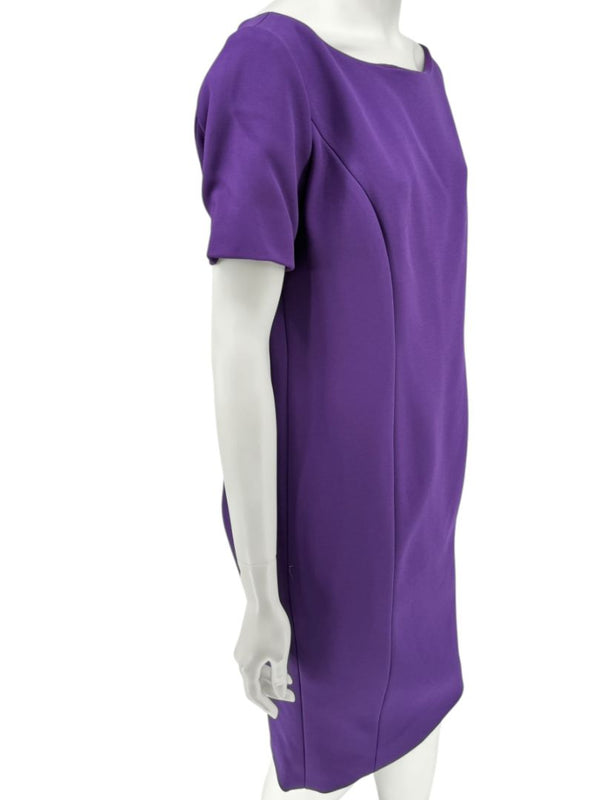 Pamella Roland Purple 2-Piece Dress & Coat Set Sheath Dress & Jacket – Large