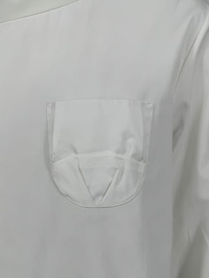 Jil Sander White Long-Sleeve Blouse – Size 40