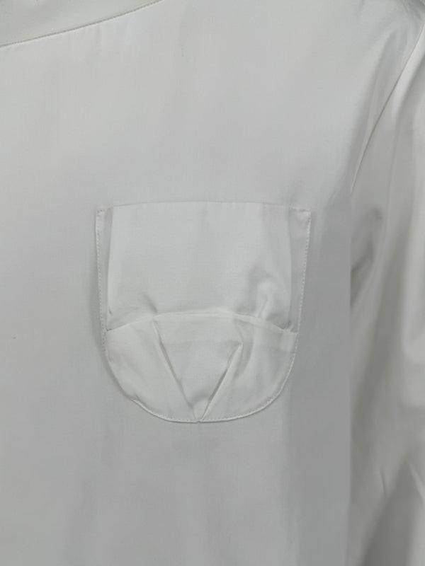 Jil Sander White Long-Sleeve Blouse – Size 40