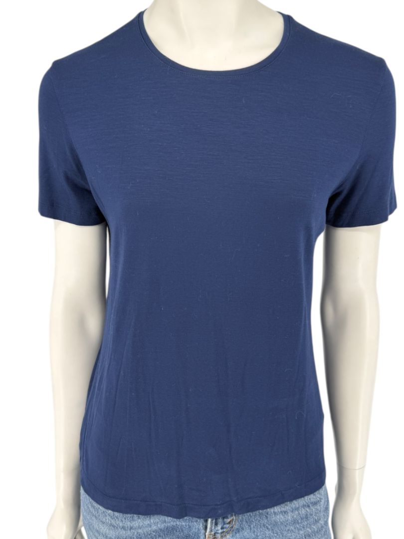 Akris Punto Navy Blue Stretch Modal T-Shirt – Size L