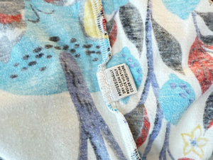 St. John Sport by Marie Gray Fruit & Butterfly Print T-Shirt &amp; Denim-Style Jacket Set – Size XL