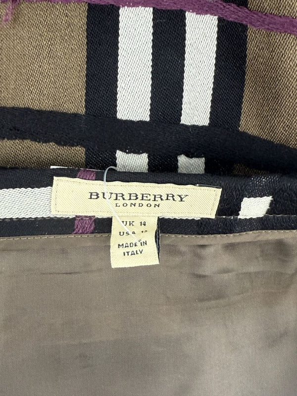 Burberry London Wool Plaid Skirt – Size US 12
