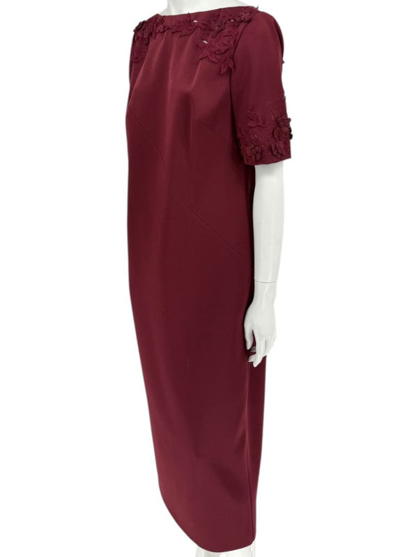 Pamella Roland Burgundy Embellished 2-Piece Set – Large