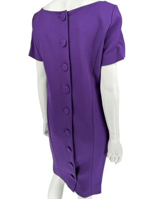 Pamella Roland Purple 2-Piece Dress & Coat Set Sheath Dress & Jacket – Large