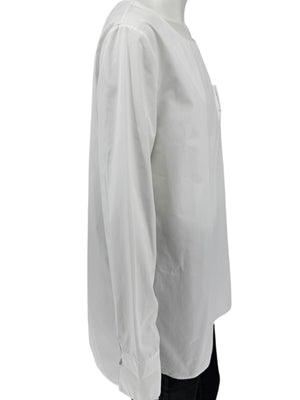 Jil Sander White Long-Sleeve Blouse – Size 40