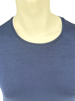 Akris Punto Navy Blue Stretch Modal T-Shirt – Size L