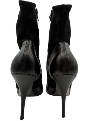 Miu Miu Women’s Black Leather & Suede Ankle Boots – Size 37