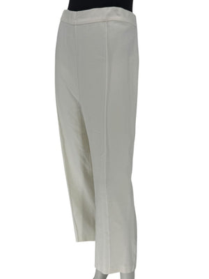 Joan Vass Ivory Stretch Knit Pull-On Pants – Size 2X