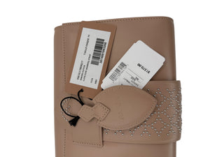 Alaia Simone Arabesque Studded Leather Clutch