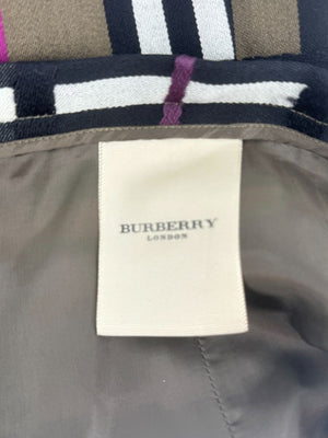 Burberry London Wool Plaid Skirt – Size US 12