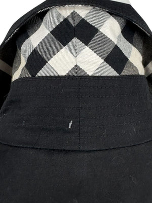 Burberry London Black Cotton Trench Coat with Dégradé Studded Details – Size USA 14 / IT 48