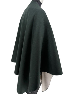 Pamella Roland Forest Green Wool Cape – O/S