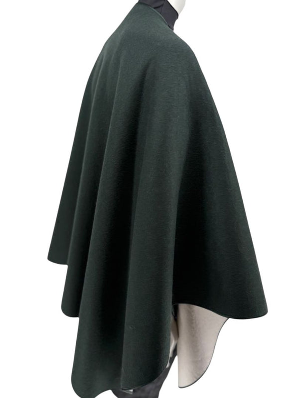 Pamella Roland Forest Green Wool Cape – O/S