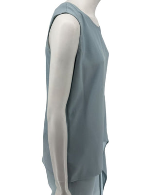 Pamella Roland Blue Draped Tunic & Pants Set Women’s Evening Formal 2 Piece – Size L