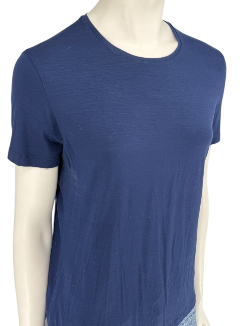 Akris Punto Navy Blue Stretch Modal T-Shirt – Size L
