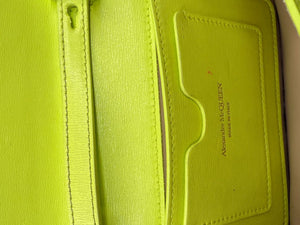 Alexander McQueen Women’s Lichen Green Leather Knuckle Mini Shoulder Bag