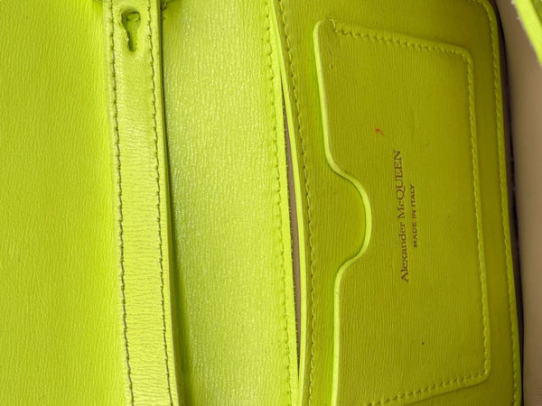 Alexander McQueen Women’s Lichen Green Leather Knuckle Mini Shoulder Bag