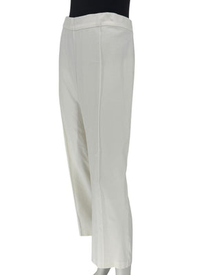 Joan Vass Ivory Stretch Knit Pull-On Pants – Size 2X