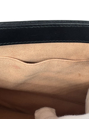 Gucci Rajah Leather Clutch in Black