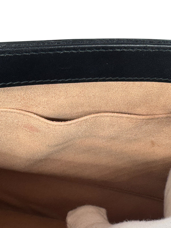 Gucci Rajah Leather Clutch in Black