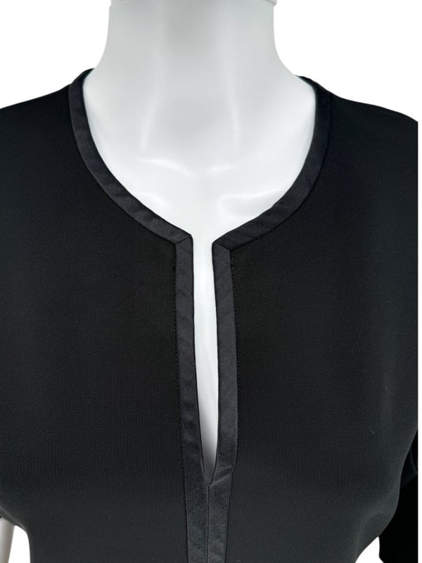 Givenchy Fluted Hem Satin-Trim Dress - Size 44