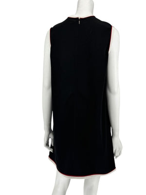 Gucci Black Sleeveless Mini Dress with Contrast Trim – Size IT 46 / US 10