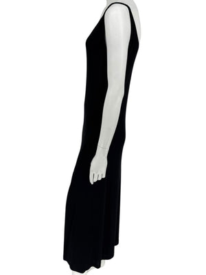 Lida Baday Black V-Neck Slip Dress – Size L
