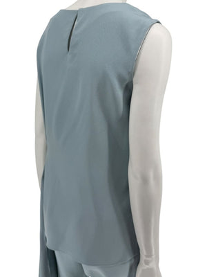 Pamella Roland Blue Draped Tunic & Pants Set Women’s Evening Formal 2 Piece – Size L