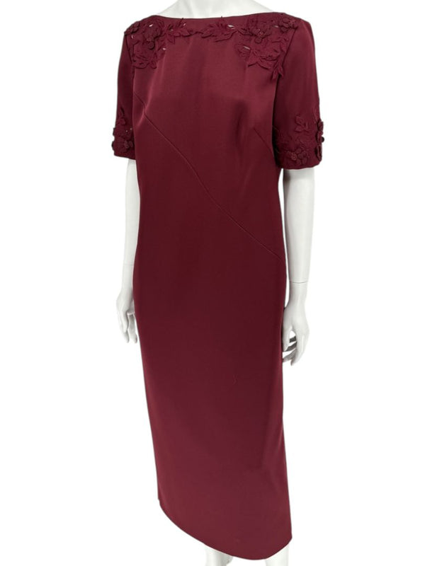 Pamella Roland Burgundy Embellished 2-Piece Set – Large