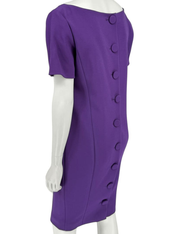 Pamella Roland Purple 2-Piece Dress & Coat Set Sheath Dress & Jacket – Large