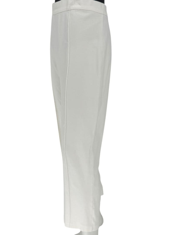 Joan Vass Ivory Stretch Knit Pull-On Pants – Size 2X