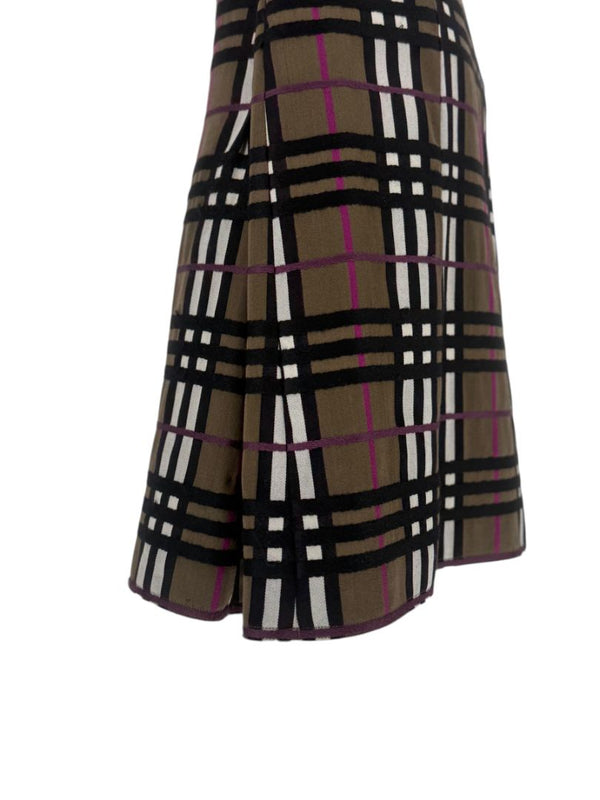 Burberry London Wool Plaid Skirt – Size US 12