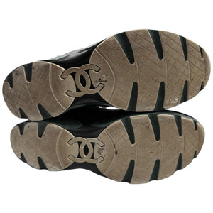 Chanel Mixed-Media High-Top Sneakers – Size 40