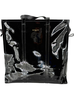 Balenciaga Large Patent Leather Bazar Tote
