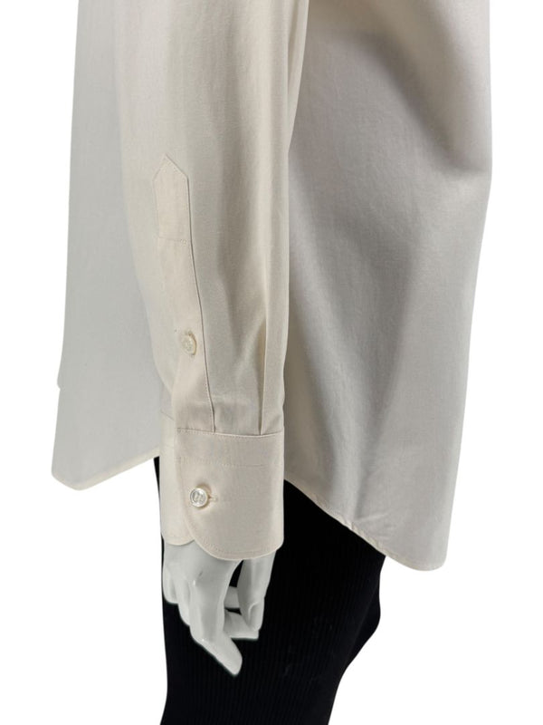 Loro Piana Ivory Silk Button-Up Shirt – Size IT 46