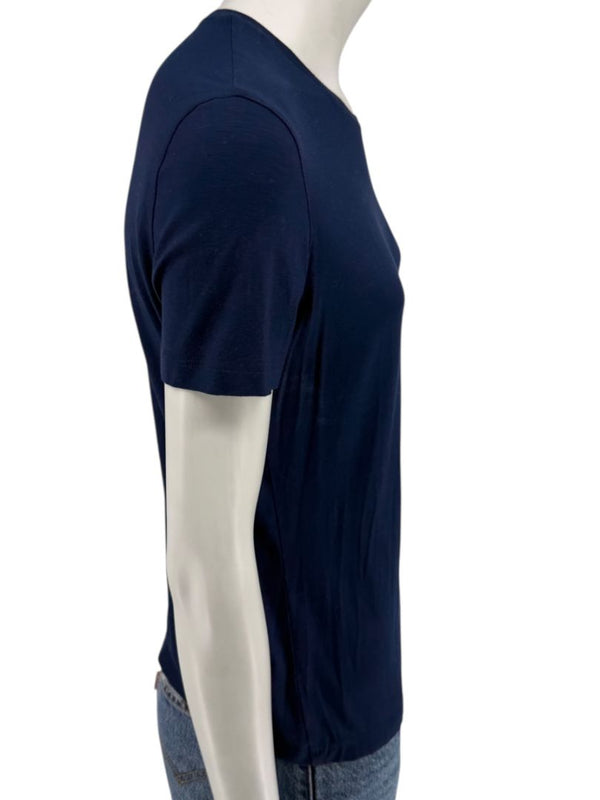 Akris Punto Navy Blue Stretch Modal T-Shirt – Size L