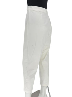 Joan Vass Ivory Stretch Knit Pull-On Pants – Size 2X
