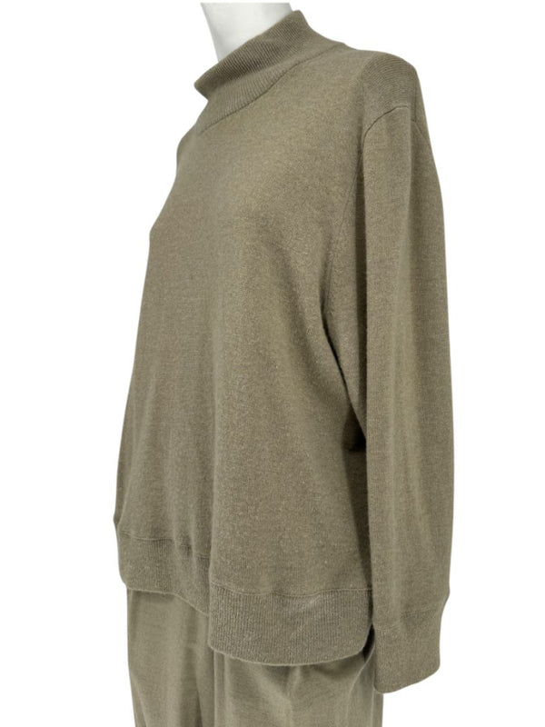 Lafayette 148 New York Cashmere Sweater & Knit Pant Coordinating Set – Size: XL