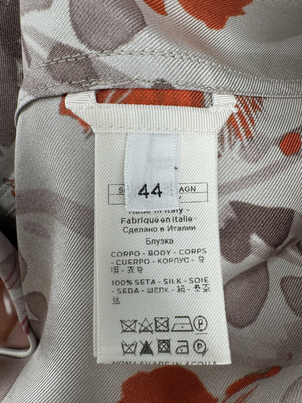 Agnona Printed Silk Shirt – Size 44 (IT)