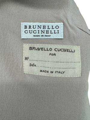 Brunello Cucinelli Leather Moto Jacket – Size 44  Brand New