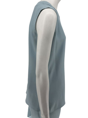 Pamella Roland Blue Draped Tunic & Pants Set Women’s Evening Formal 2 Piece – Size L