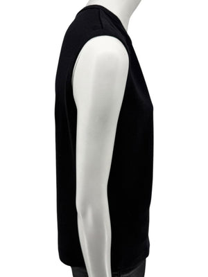 Lida Baday Black Wool Knit Sleeveless Top – XL