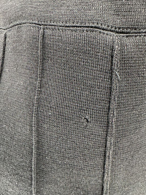Lida Baday Black Wool Knit Fluted Skirt – Size 12
