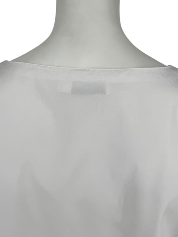 Jil Sander White Long-Sleeve Blouse – Size 40