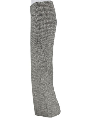 Paule Ka Gray and Ivory Textured Wide-Leg Trousers – Size 44