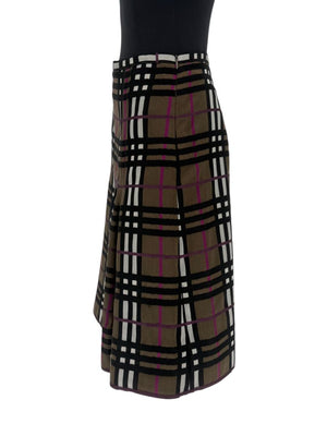 Burberry London Wool Plaid Skirt – Size US 12