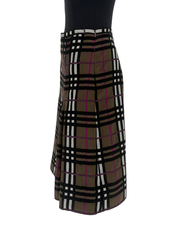 Burberry London Wool Plaid Skirt – Size US 12
