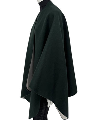 Pamella Roland Forest Green Wool Cape – O/S