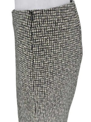 Paule Ka Gray and Ivory Textured Wide-Leg Trousers – Size 44