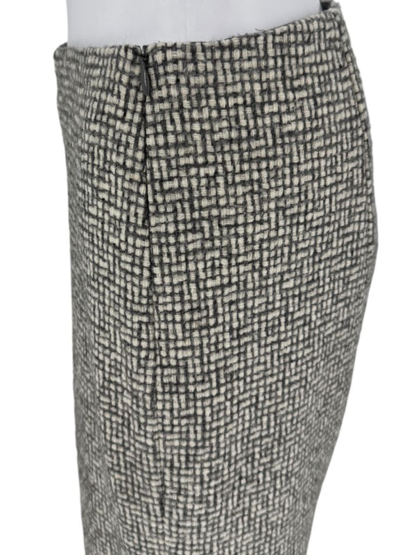 Paule Ka Gray and Ivory Textured Wide-Leg Trousers – Size 44